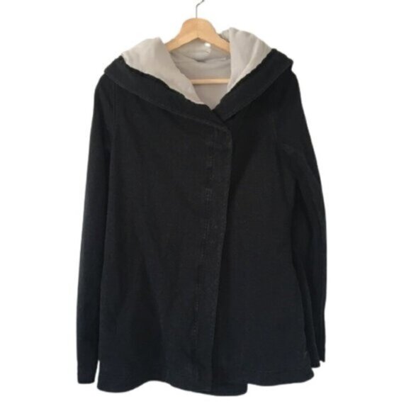 lululemon athletica Tops - Lululemon Awareness Wrap Hoodie Black‎ Sweater Size 4